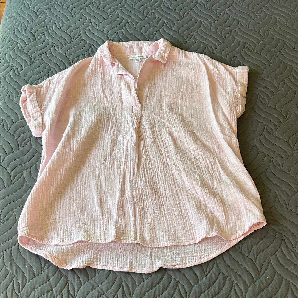 🏖️ beach lunch lounge Blush Pink Top